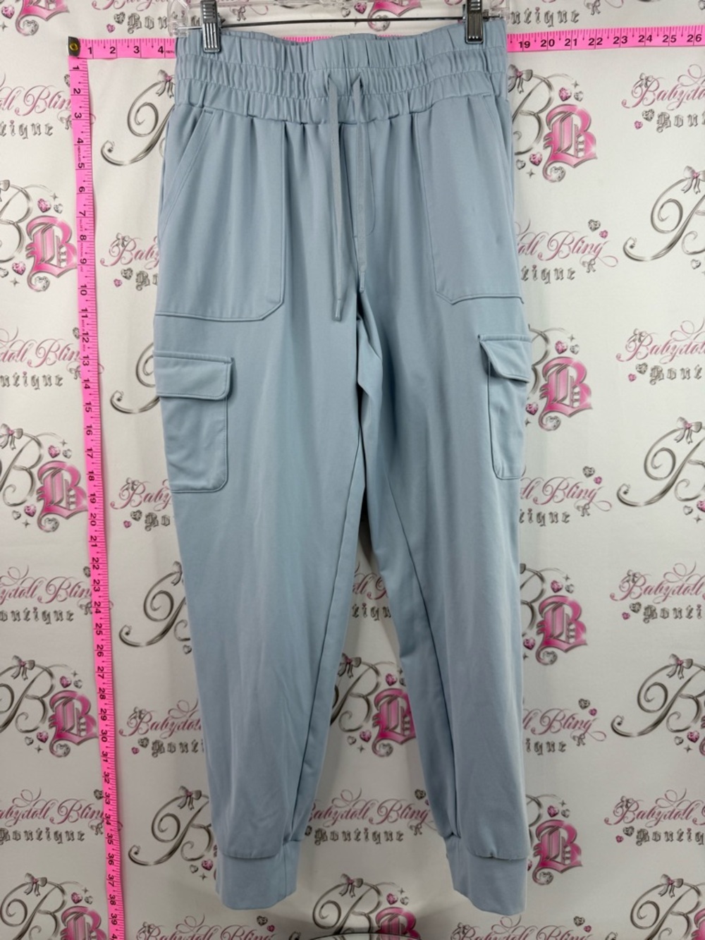Mondetta Cargo Joggers with Elastic Waistband Light Blue with 4 pockets, comfy
